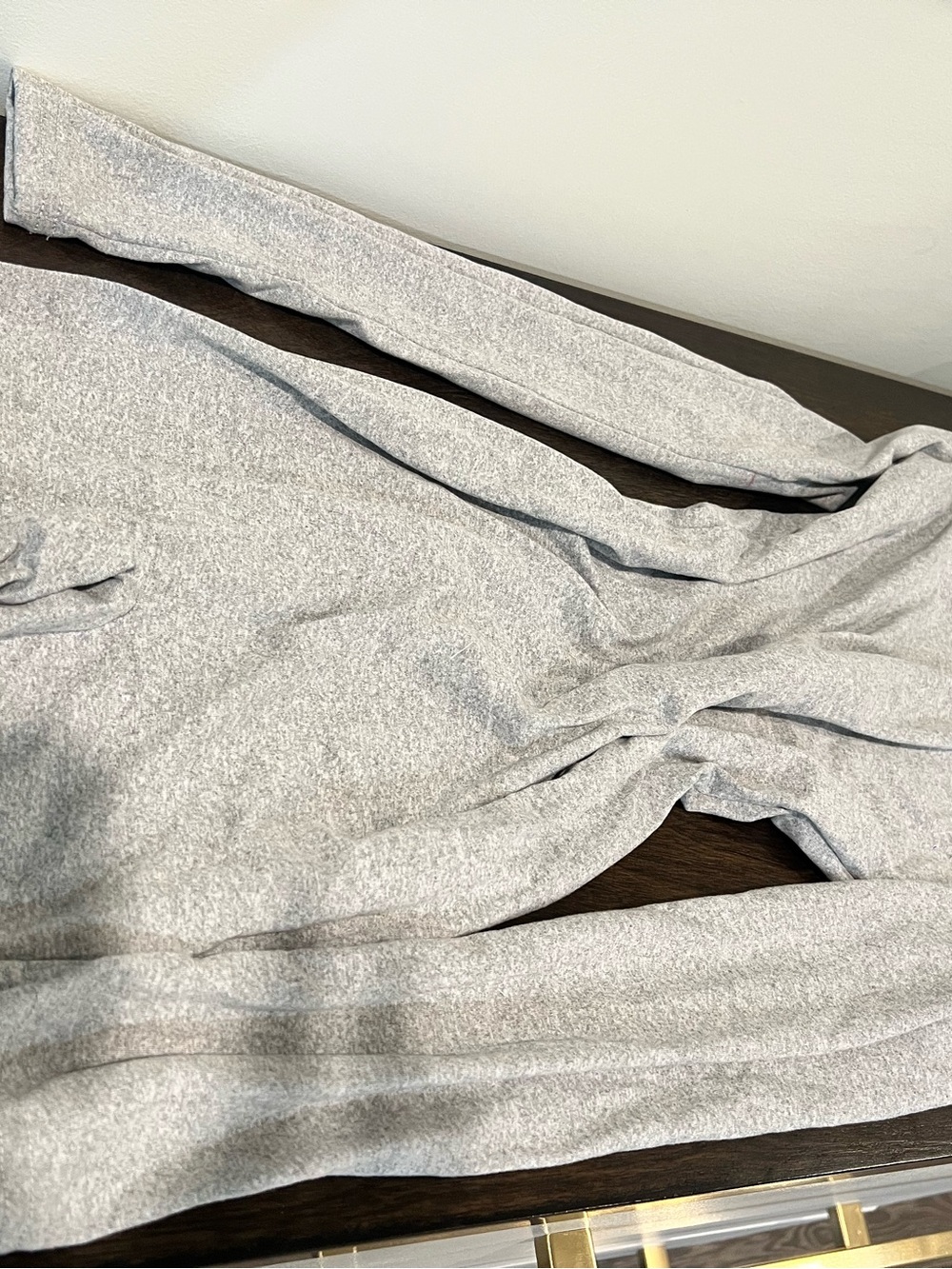 Heather Gray Long Sleeve Jumpsuit - Picture 3 of 5